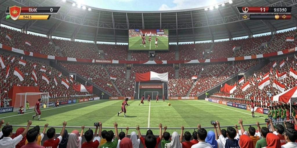 Cuplikan gameplay yang menunjukkan aksi seru dalam permainan.