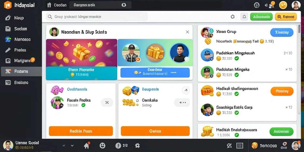 Pengguna dapat menikmati fitur sosial untuk berinteraksi dengan pemain lain.