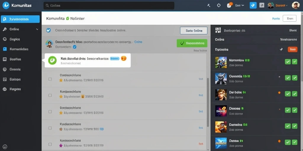Fitur multiplayer yang memungkinkan pemain bersaing.